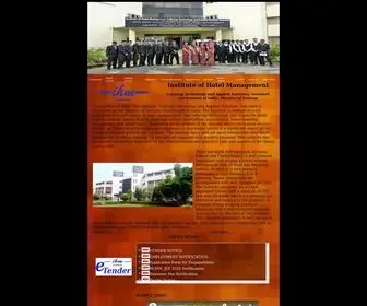 Ihmctanghy.org.in(Institute of Hotel Management) Screenshot