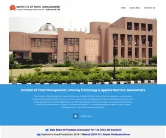 IHMKKR.com(Institute of Hotel Management) Screenshot