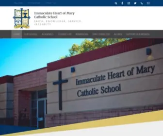 Ihmschool.org(Immaculate Heart of Mary) Screenshot