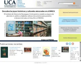 Ihnca.edu.ni(Instituto de Historia de Nicaragua y Centroamerica) Screenshot