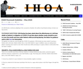 Ihoa.com(Site for ice hockey officials in Illinois) Screenshot