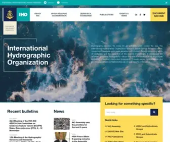 Iho.int(A principal Aim of the IHO) Screenshot