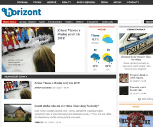 Ihorizont.cz(Hlavní strana) Screenshot