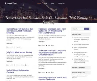 Ihostzen.com(Hosting and other important concepts in the world) Screenshot