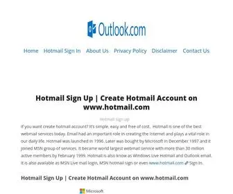 Ihotmailemaillogin.com(Hotmail email login) Screenshot