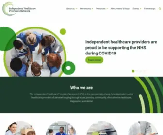 IHPN.org.uk(Independent Healthcare Provider Network) Screenshot