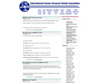 IhpVa.org(International Human Powered Vehicle Association Official) Screenshot