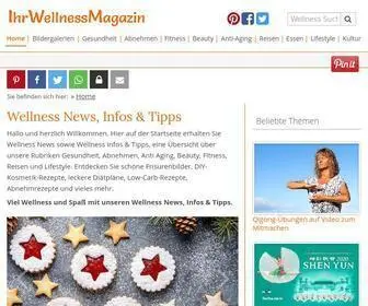 IHR-Wellness-Magazin.de(Ihr-Wellness-Magazin mit Rezepten, Infos & Tipps zum Abnehmen, Gesundheit & Beauty) Screenshot