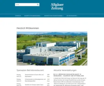 Ihre-AZ.de(Startseite / Mediengruppe Allgäuer Zeitung) Screenshot