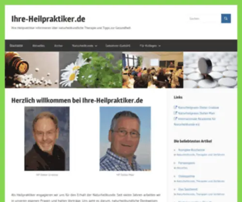 Ihre-Heilpraktiker.de(Herzlich willkommen bei) Screenshot