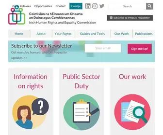 Ihrec.ie(The Irish Human Rights and Equality Commission) Screenshot