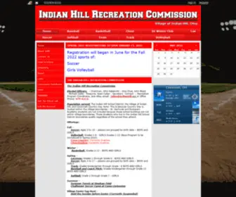 Ihrecsports.com(The purpose of the Indian Hill Recreation Commission) Screenshot