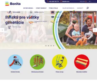 Ihriska-Bonita.sk(Certifikované ihriská pre všetky generácie. Vyrábíme) Screenshot