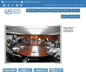 Ihroworld.org(Internantional Human Rights Organitation Internantional Human Rights Organitation) Screenshot