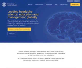 IHS-Headache.org(International Headache Society) Screenshot