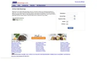 Ihsadvantage.com(Hotel Reservations & Cheap Discounts at 250K) Screenshot