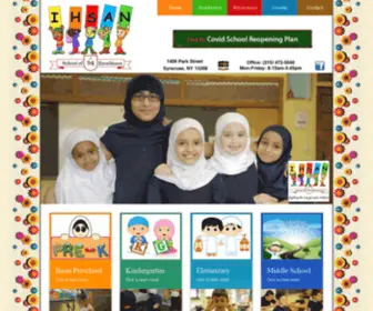Ihsanschool.org(Al Ihsan School of Excellence in Syracuse) Screenshot