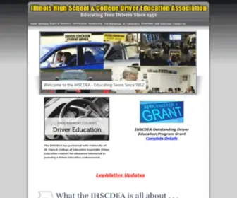 IhsCDea.org(The Illinois High School & College Driver Education Association) Screenshot