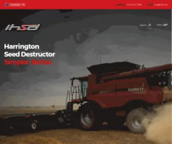 IHSD.com(IHSD Harrington Seed Destructor) Screenshot