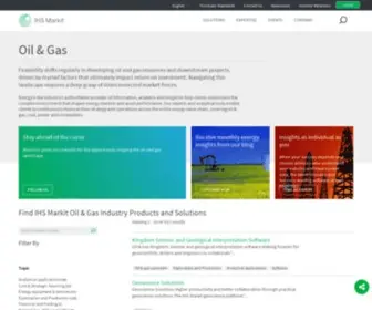Ihsenergy.com(Oil & Gas Industry Solutions) Screenshot