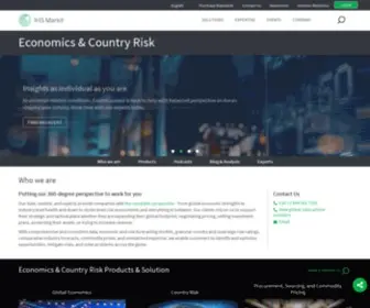 Ihsglobalinsight.com(Economics & Country Risk) Screenshot