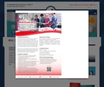 Ihstcuae.com(Continuing Medical Courses for Healthcare Professionals and Safety Professionals) Screenshot