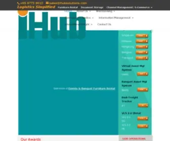 Ihubsolutions.com(Warehouse and Logistics Services Company) Screenshot