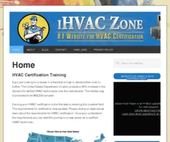 Ihvaczone.com(HVAC Certification) Screenshot