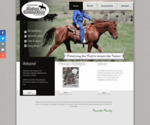 Ihwha.com(Tennessee Walking Horses) Screenshot