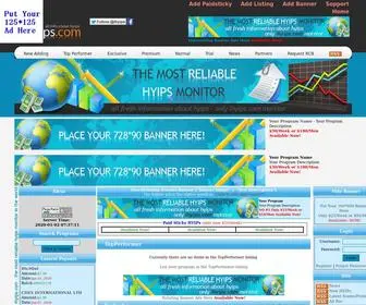 Ihyips.com(Hyip monitor) Screenshot