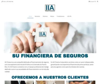 IIafinance.com(Financiera De Seguros) Screenshot