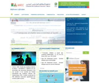 IIamaroc.org(IIA-MAROC (AMACI) Institut des Auditeurs Internes-Maroc) Screenshot
