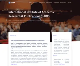 IIarp.org(Iiarp: international conferences & scopus(elsevier)) Screenshot