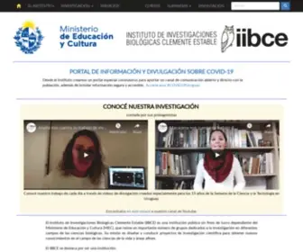 IIbce.edu.uy(Instituto de Investigaciones Biológicas Clemente Estable) Screenshot