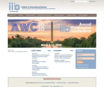 IIB.org(Institute of International Bankers) Screenshot