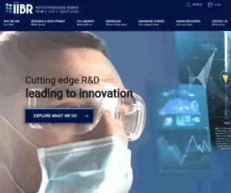 IIBR.gov.il(Institute for Biological research) Screenshot