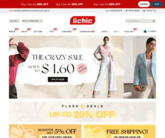 IIchic.com(Women's Fashion Online Store) Screenshot