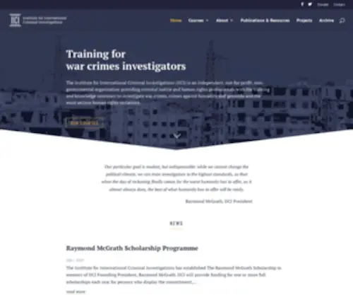 IIci.global(Institute for International Criminal Investigations) Screenshot
