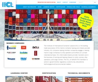 IICL.org(The Institute of International Container Lessors) Screenshot