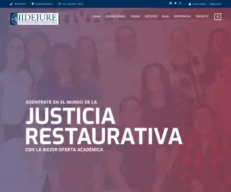 IIdejure.com(Instituto Internacional de Justicia Restaurativa y Derecho) Screenshot