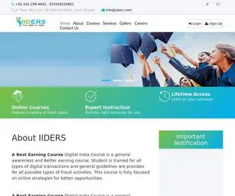 IIders.com(Indian Institute of Digital Eductaion & Research Services) Screenshot