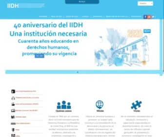 IIDH.ed.cr(Instituto Interamericano de Derechos Humanos) Screenshot