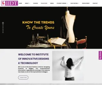 IIDT.co.in(Fashion Designing & Interior Designing College) Screenshot