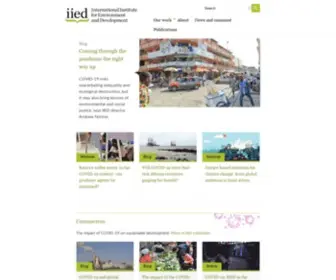 IIed.org(International Institute for Environment and Development) Screenshot