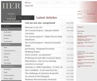 IIer.ch(Institute for Integrated Economic Research) Screenshot