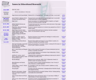 IIer.org.au(Issues in educational research) Screenshot
