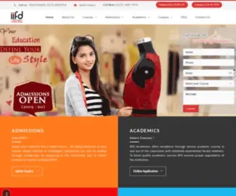 IIFD.in(Best Fashion Designing Courses in Chandigarh. Indian Institute Of Fashion & Design) Screenshot