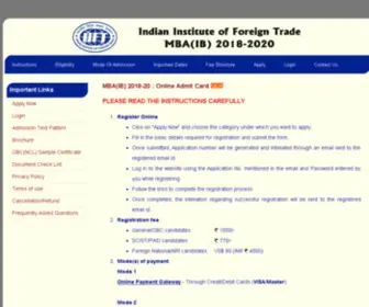 IIftadmissions.net.in(IIftadmissions) Screenshot