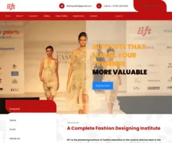 IIftbhopal.com(Fashion Designing Institute in Bhopal) Screenshot