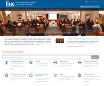 IIHC.org(International Institute of Human Capital (iiHC)) Screenshot